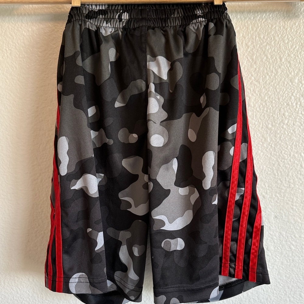 Adidas Gray and Black Regular Fit Shorts - Picture 2 of 4